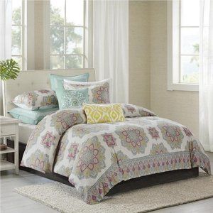 brand new ECHO Cotton Sateen INDIRA RED Twin Duvet Cover